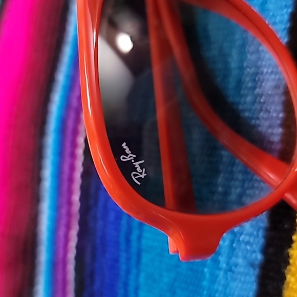 Vintage Limited Edition Red Orange Ray-Ban aviator sunglasses - Picture 3 of 4